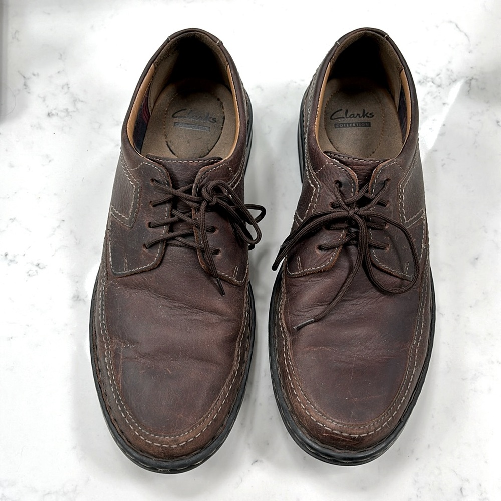 Clark’s men’s size 12 brown leather Ortholite